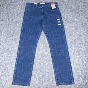 Levi's Jeans Womens 29x30 Blue Middy Straight Leg Cotton Casual Denim Pants‎ NEW